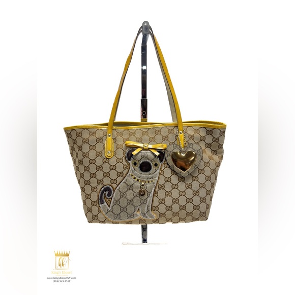 Gucci Handbags - Gucci Rare Pug Oliver Guccioli Tote